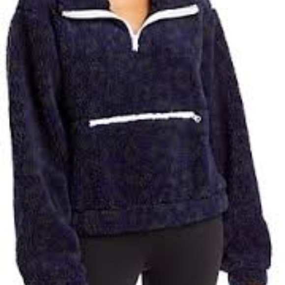 NWT! Aqua Athletic Leopard Print Sherpa Fleece Jacket  XL - Picture 5 of 5